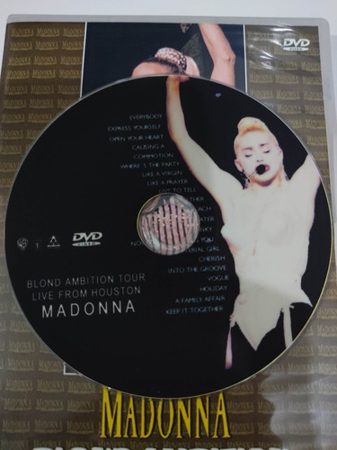 Dvd Madonna - Blond Ambition Tour Houston (finally Enough)