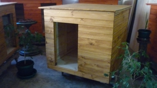 Casa De Perro De Madera 100 Cm Por 100 Cm