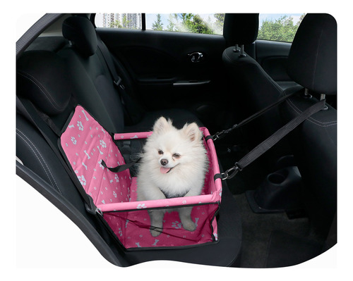 Transportadora Para Perro Mascota Asiento De Auto Portátil