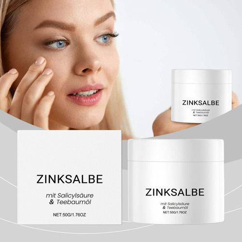 Ungüento De Zinc De 50 G Con Aceite De Árbol De Té Y Antisal