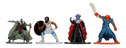 Jada Toys Dungeons & Dragons Nanofigs Set De 4 Nano Figuras 