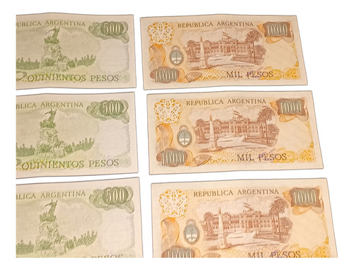 Billetes Antiguos De Argentina Pesos Ley 18.188 X 10 Sc Sc-