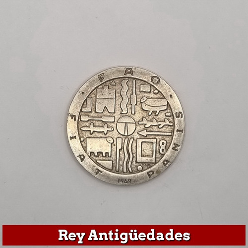 Moneda Fao De Plata 1969 Uruguay Valor 1000 Pesos 25g