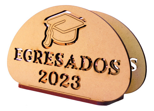 30 Servilleteros Egresados Calados Fibrofacil Personalizados