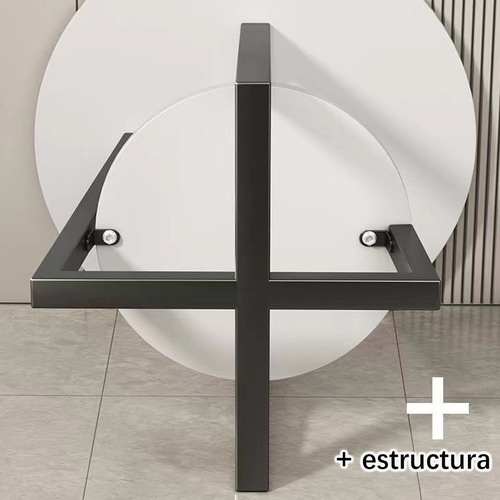 Mesa Redonda De Madera Estilo Mesa De Centro Minimalista