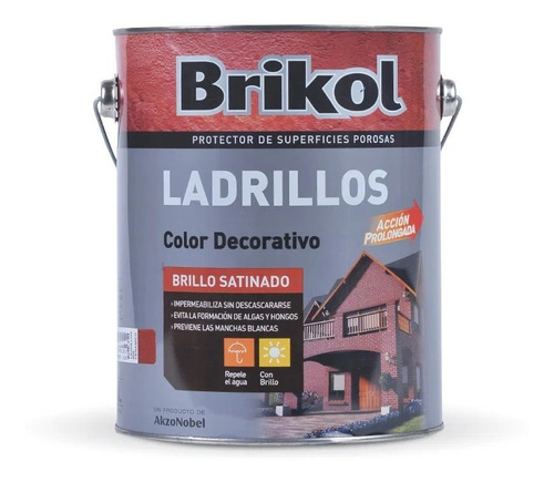  Recubrimiento Protector Ladrillos Brikol Natural 4 Lts 