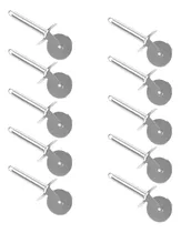 Comprar Pack X10 Cortadores Corta Pizza Rueda Inoxidable Practico