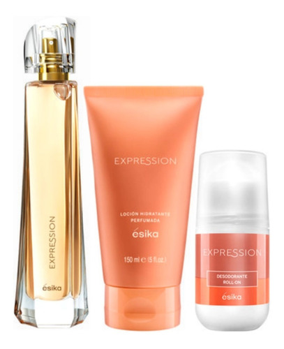 Perfume Expression + Crema + Desodorante - g a $206