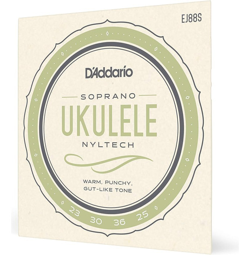 D'addario Ej88s Nyltech Ukelele Cuerdas, Soprano