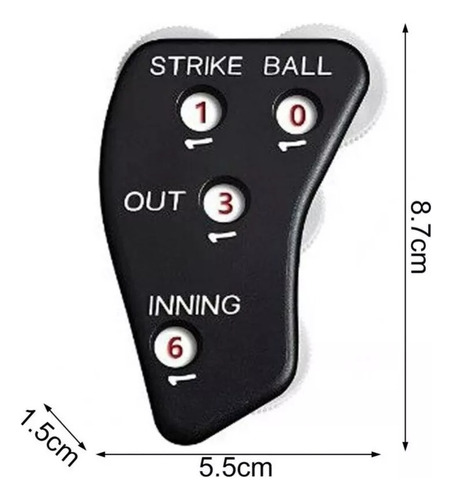 Contador Indicador Umpire Beisbol Softbol Picheos