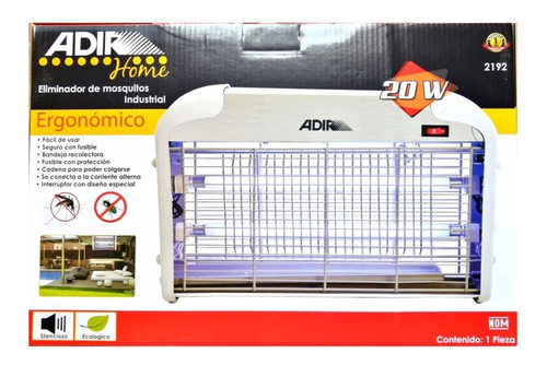 Imagen 2 de 4 de Mata Insectos Industrial Lampara Ultravioleta 20 Watts