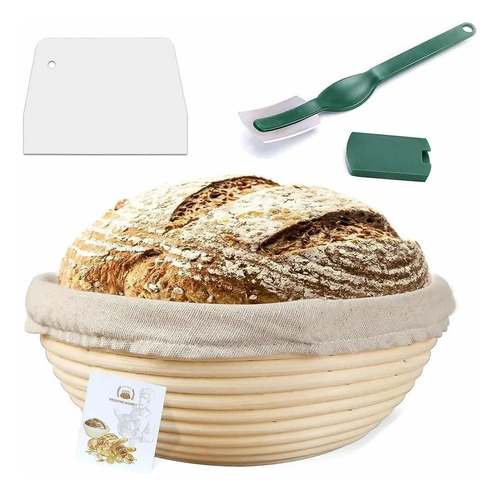 Panera Banneton Bakery, 23 Cm, Forro De Tela De Lino