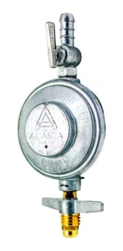 Regulador Peq Válvula Registro Gás De Botijão Aliança Metal