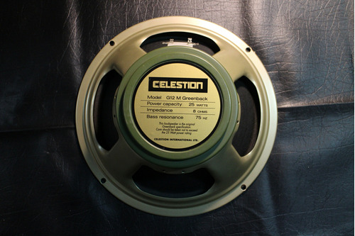 Parlante Guitarra Celestion Greenback G12m 25w 8 Ohms