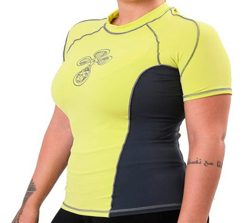 Remera Lycra Mujer Mangas Cortas Thermoskin Proteccion Uv 50