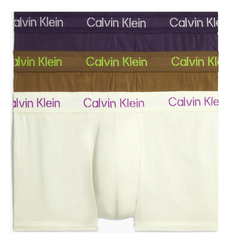 Pack 3 Bóxer Low Rise Trunk Cotton Stretch Calvin Klein