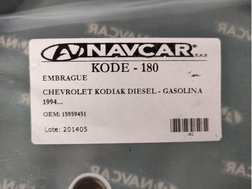 Guaya Clutch Kodiak Certificacion Iso9001 Navcar Colombia
