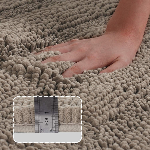 Juego De Alfombras De Baño De Chenilla Antideslizantes Para