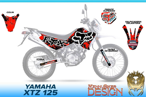 Yamaha Xtz 125 Kit Stickers Vinil Laminado Holografico