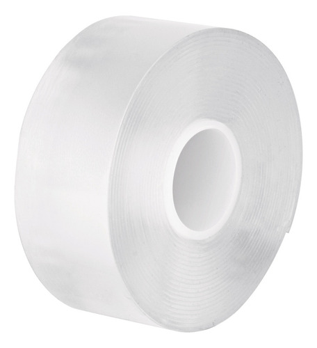 Cinta Doble Cara Reutilizable 3m Transparente Truper Cdr-330 Lisa