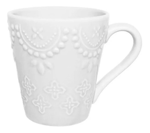 Taza Jarro Mugg Cerámica Oxford Dallas Color Pettish Online Color Blanco