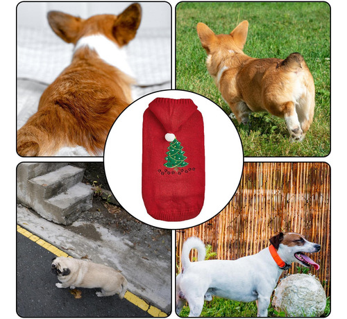 Suéter Navideño Para Perros Pequeños Traje Navideño Para Per