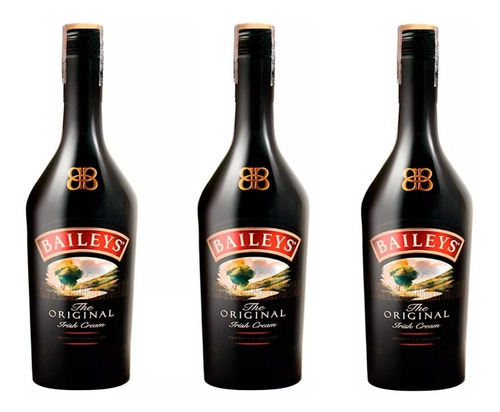 Pack 3 Unds Baileys 750ml Licor De Leche 100% Original