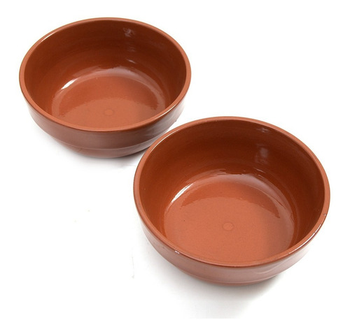 Imagen 3 de 7 de Cazuela Barro 17 Cms.set X 6 Unidades Esmaltadas D+m Bazar