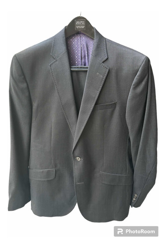 Traje Completo Ted Baker London Gris Oscuro 42r