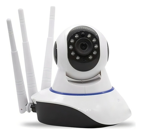 Camera Ip Wifi 3 Antenas Robo Hd Audio Yoosee Função Siga-