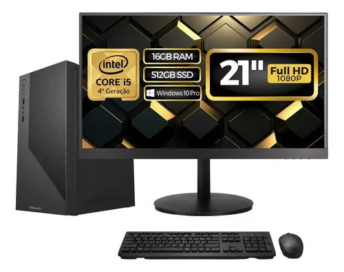 Computador Completo Intel Core i5, 16GB RAM, SSD 512GB, Bivolt