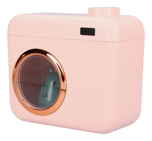 Humidificador Hidratante Rosa Con Forma De Cámara, Luz Ambie