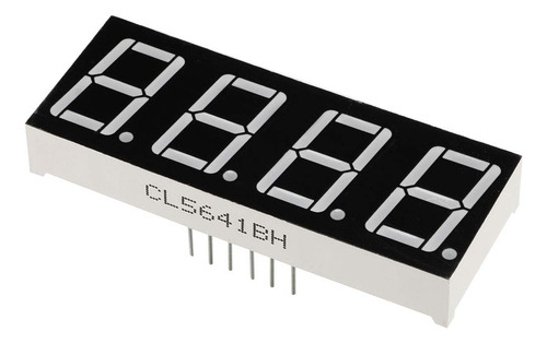5 Piezas De Display 7 Segmentos 4 Dígitos Rojo Catodo Comun