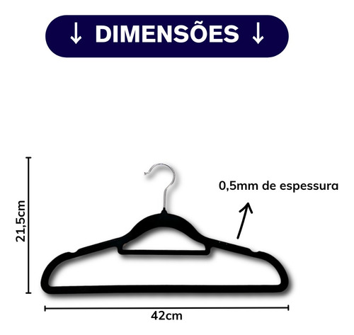 Juego De 3 Perchas De Terciopelo Ultrafinas Con Hombreras