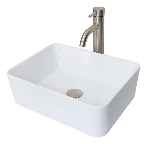 Arenci-pack Lavabo Mod. Montreal Sm - Fx Inox  40x30x13 Cms.