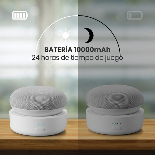 Base Con Batería Portátil For Google Nest Mini (10000 Mah)