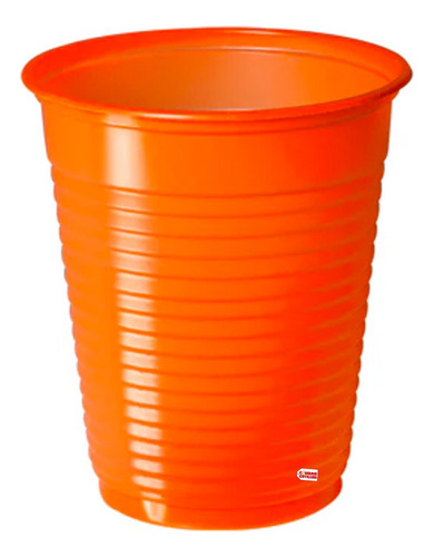 Vasos Descartables 200ml X 50u Copobras Colores -cc Color Naranja