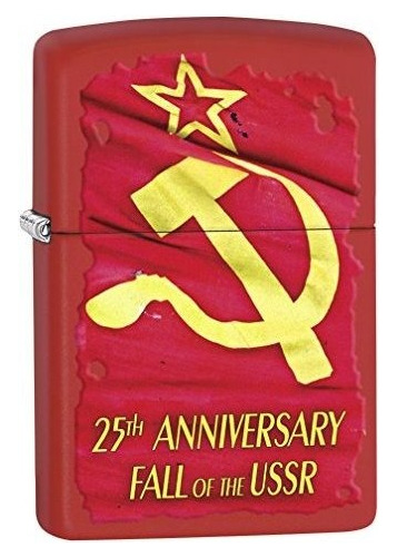 Zippo Lighter: Caída De La Urss, 20 ° Aniversario - Rojo Mat