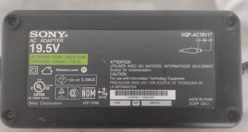 Fuente Para Pc O Portatil 19.5v  7.7 Amp