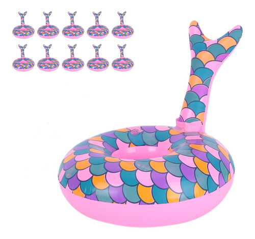 Drink Floats, 10 Unidades, Soportes Flotantes Inflables, Vas