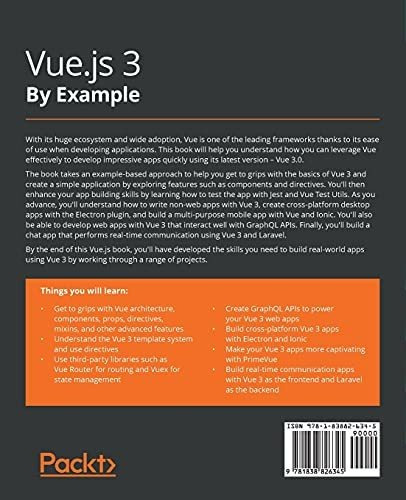 Book : Vue.js 3 By Example Blueprints To Learn Vue Web...