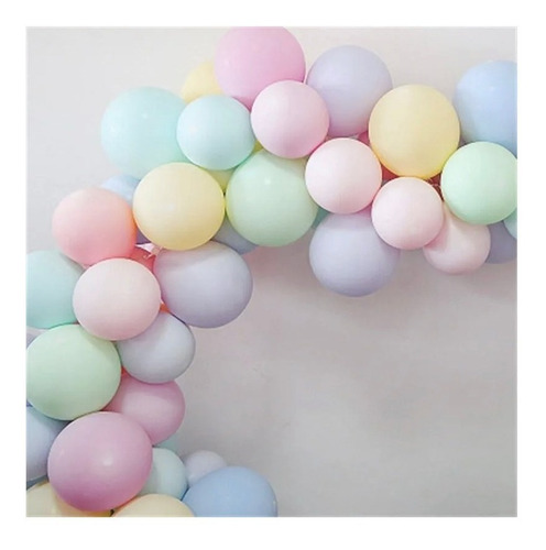 Imagen 4 de 10 de Globos Pastel Perlado X 50 De 9 Pulgadas Cotillon Surtido