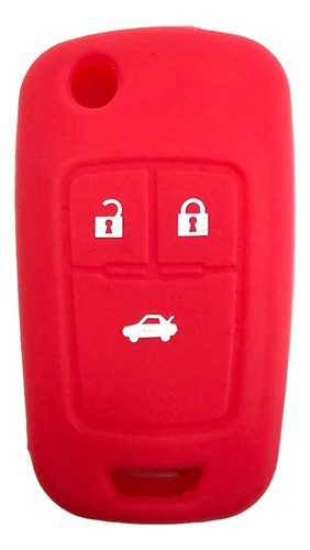 Funda Protector Llave Cruze Orlando Tracker Silicona Rojo
