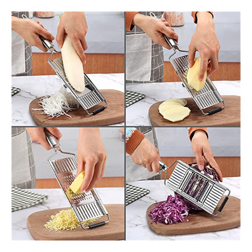 Bh Rallador De Queso Multiusos Para Cortar Verduras Con 4