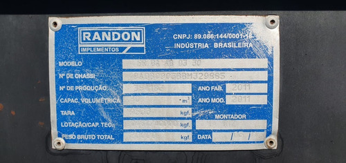 Imagem 3 de 6 de Caçamba Randon Vanderleia 2011/11 (3057)