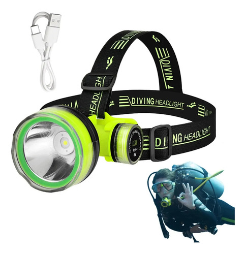 Lampara De Buceo 10000 Lumens Profecional Sumergible Usb C