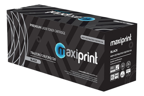 Toner Hp Canon Ce278a 278a Crg128 128 Crg126 Maxiprint 