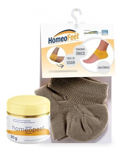 Kit Creme Hidratante Homeopast + Homeofeet (meia) - Homeomag