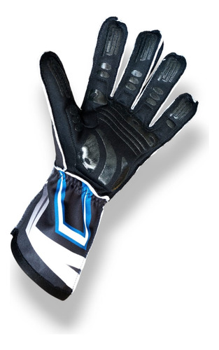 Guantes Karting, Automovilismo Deportivo Negro Y Azul Xs