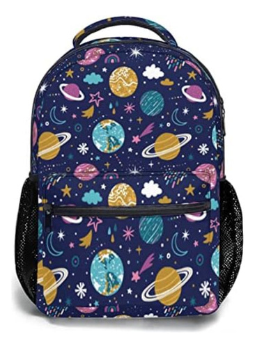 System Planets Mochila Galaxy Space Bookbag Bolsa Portátil